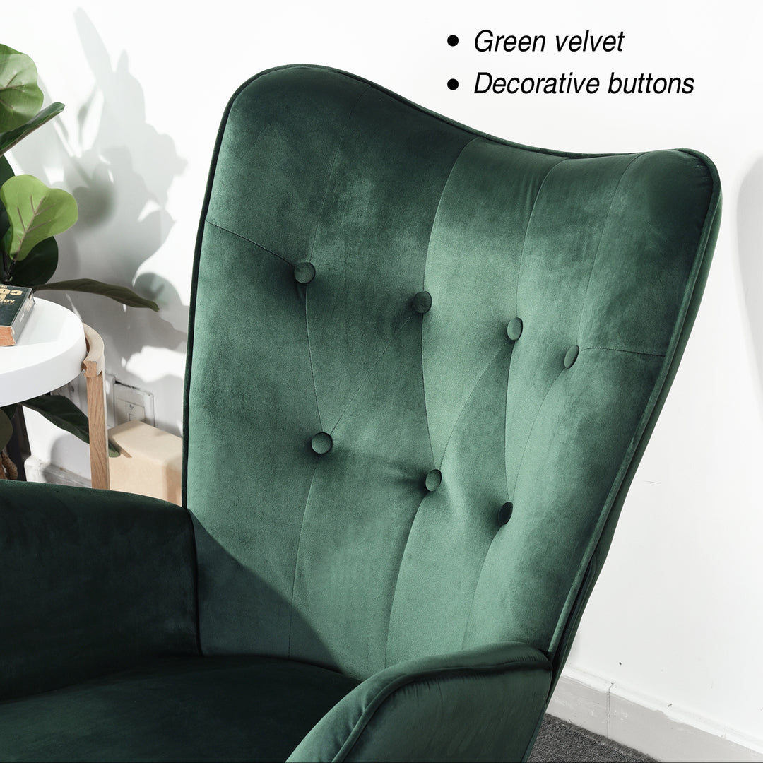 Epping Modern Rocking Fabric Armchair- HOMY CASA