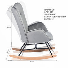 Load image into Gallery viewer, EPPING Modern Rocking Fabric Armchair- HomyCasa

