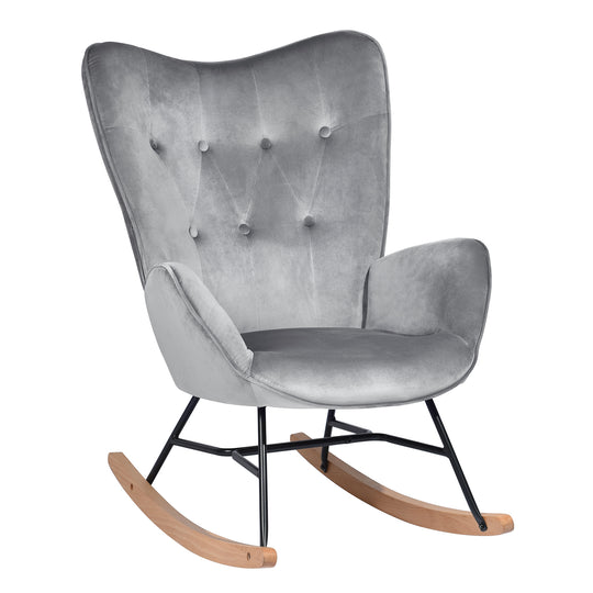 Epping Modern Rocking Fabric Armchair- HOMY CASA
