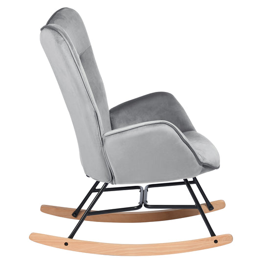 Epping Modern Rocking Fabric Armchair- HOMY CASA