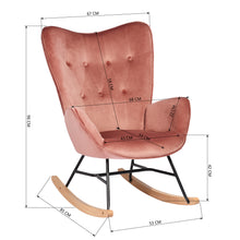 Load image into Gallery viewer, EPPING Modern Rocking Fabric Armchair- HomyCasa
