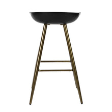 Load image into Gallery viewer, Modern Dining Room White PP seat Metal Leg Barstool
