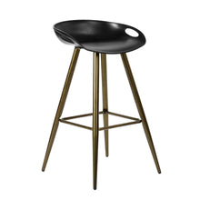 Load image into Gallery viewer, Modern Dining Room White PP seat Metal Leg Barstool

