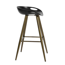 Load image into Gallery viewer, Modern Dining Room White PP seat Metal Leg Barstool
