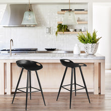 Load image into Gallery viewer, Modern Dining Room White PP seat Metal Leg Barstool
