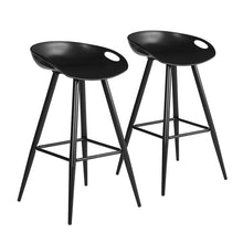 Load image into Gallery viewer, Modern Dining Room White PP seat Metal Leg Barstool
