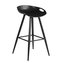 Load image into Gallery viewer, Modern Dining Room White PP seat Metal Leg Barstool
