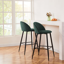 Load image into Gallery viewer, 30&quot; Upholstered Counter Height Bar Stool Bar Chairs Set of 2
