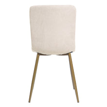 Load image into Gallery viewer, Modren Dining Chairs Set of 4,with Fabric Seat &amp; Back with Golden Legs for Dining Room
