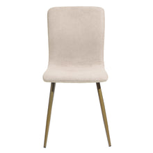 Load image into Gallery viewer, Modren Dining Chairs Set of 4,with Fabric Seat &amp; Back with Golden Legs for Dining Room
