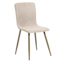 Load image into Gallery viewer, Modren Dining Chairs Set of 4,with Fabric Seat &amp; Back with Golden Legs for Dining Room
