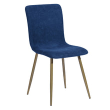 Load image into Gallery viewer, Modren Dining Chairs Set of 4,with Fabric Seat &amp; Back with Golden Legs for Dining Room
