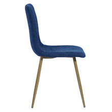 Load image into Gallery viewer, Modren Dining Chairs Set of 4,with Fabric Seat &amp; Back with Golden Legs for Dining Room
