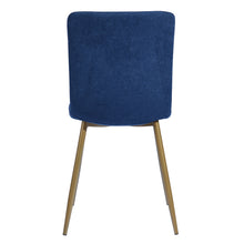 Load image into Gallery viewer, Modren Dining Chairs Set of 4,with Fabric Seat &amp; Back with Golden Legs for Dining Room
